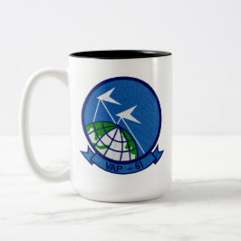 Em Dois Tons Caneca de Café do Esquadrão de Foto da Marinha VAP