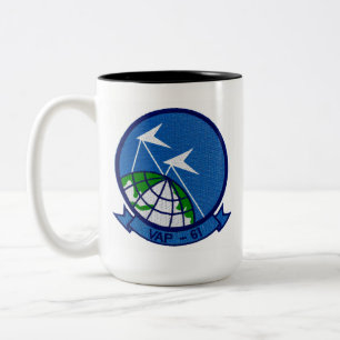 Em Dois Tons Caneca de Café do Esquadrão de Foto da Marinha VAP