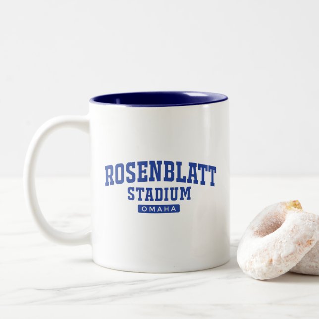 Em Dois Tons Caneca de café do Estádio Rosenblatt (Com Donut)