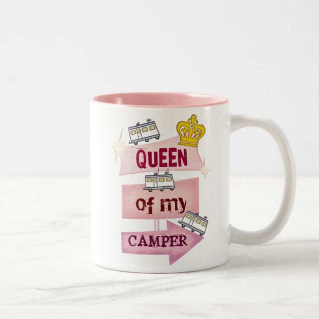 Em Dois Tons Caneca de café do estilo de vida do campista/rv (Direita)