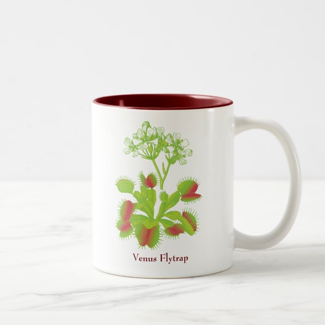 Em Dois Tons Caneca de café do Flytrap de Venus (Direita)
