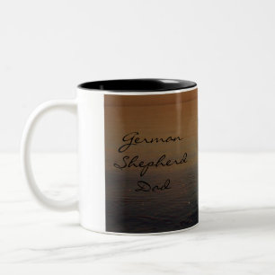 Em Dois Tons Caneca de café do german shepherd