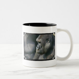 Em Dois Tons Caneca de café do gorila de montanha