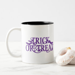 Em Dois Tons Caneca de Café do Halloween