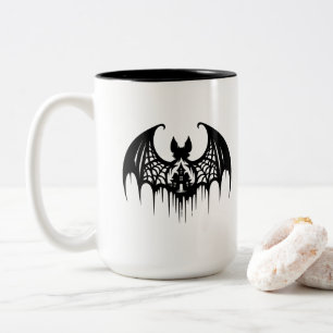 Em Dois Tons Caneca de Café do Halloween