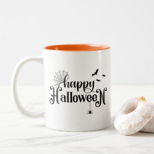Em Dois Tons Caneca de Café do Halloween