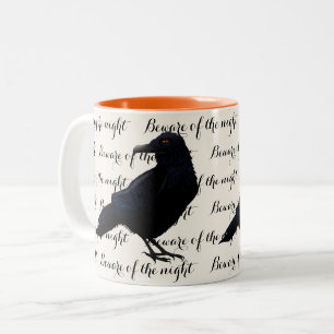 Em Dois Tons Caneca de café do Halloween