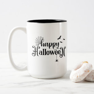 Em Dois Tons Caneca de Café do Halloween