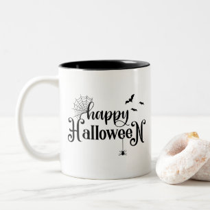 Em Dois Tons Caneca de Café do Halloween