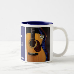 Em Dois Tons Caneca de café do Humidor da guitarra