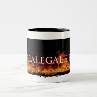 Em Dois Tons Caneca de café do inferno do Paralegal