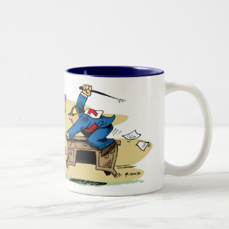 Em Dois Tons Caneca de café do jóquei da mesa