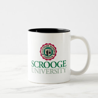 Em Dois Tons Caneca de café do logotipo da universidade de