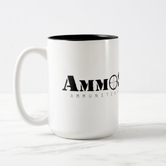 Em Dois Tons Caneca de café do logotipo de AmmoSeek somente