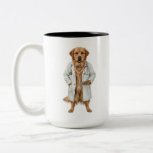 Caneca de Café do Médico Cachorro Engraçado | Melh