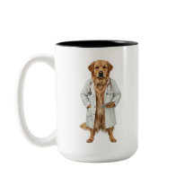Caneca de Café do Médico Cachorro Engraçado | Melh