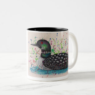 Em Dois Tons Caneca de café do mergulhão-do-norte