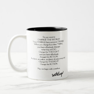 Em Dois Tons caneca de café do Olho-Engodo do unASLEEP, preta