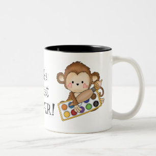 Em Dois Tons Caneca de café do professor do mundo a grande