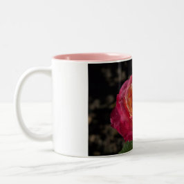 Em Dois Tons Caneca de café do rosa roxo e amarelo