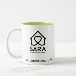 Em Dois Tons Caneca de café do santuário de SARA
