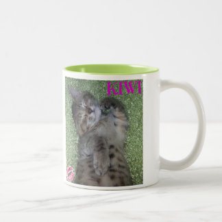 Em Dois Tons Caneca de café do sorriso do quivi