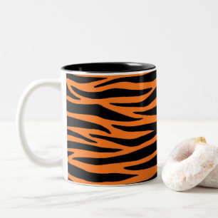 Em Dois Tons Caneca de café do tigre
