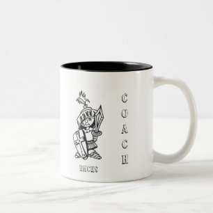 Em Dois Tons Caneca de café do TREINADOR