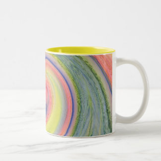Em Dois Tons Caneca de café do twirl da luz do sol e do