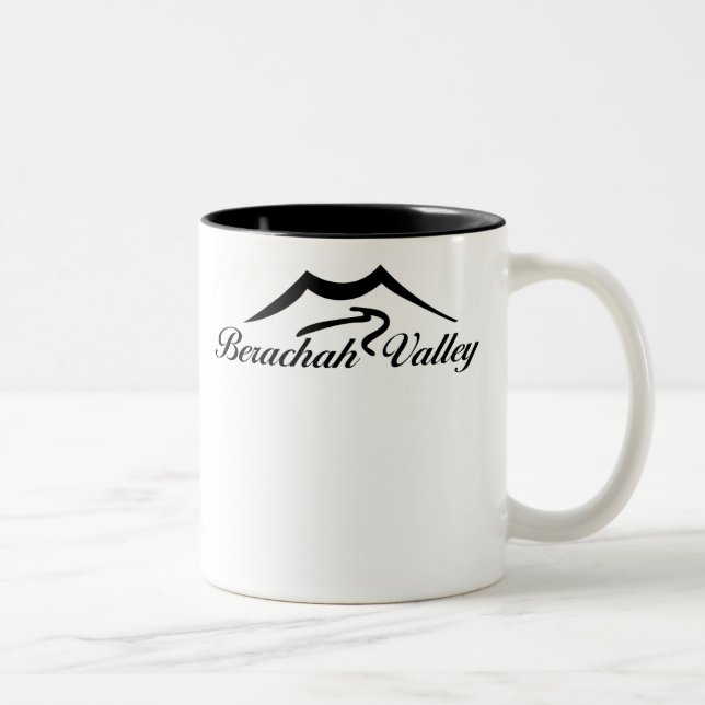 Em Dois Tons Caneca de café do vale de Berachah (Direita)