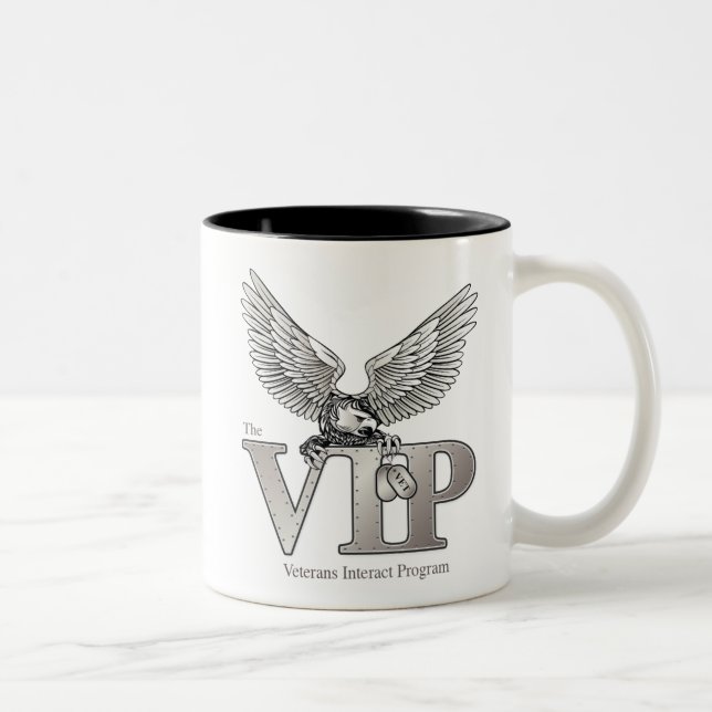 Em Dois Tons Caneca de café do VIP com interior preto (Direita)