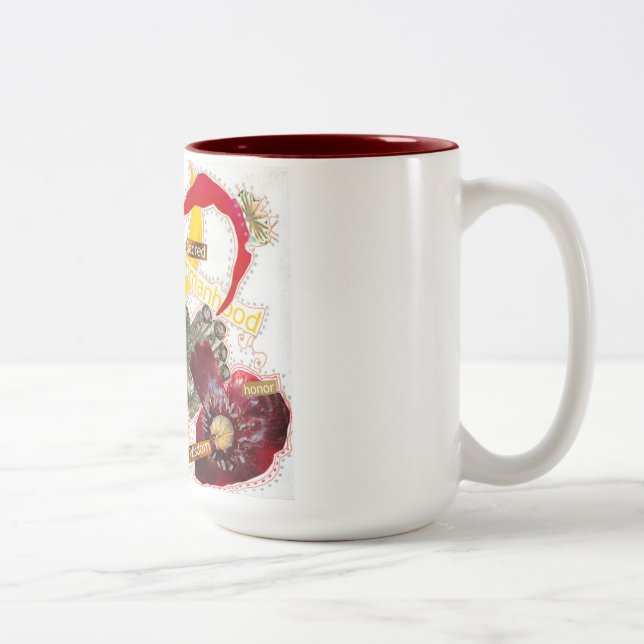 Em Dois Tons Caneca de café do Womanhood (Direita)