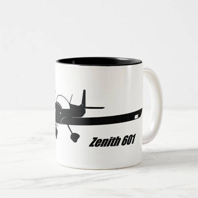 Em Dois Tons Caneca de café do zénite 601 (Frente Esquerda)