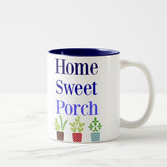 Em Dois Tons Caneca de café doce Home do Dois-Tom do patamar (Direita)