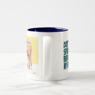Em Dois Tons Caneca de café dos desenhos animados do cavalo