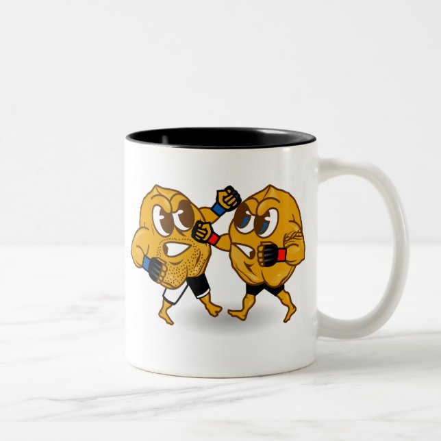 Em Dois Tons Caneca de café dos LOUCOS do Muttahida (Direita)