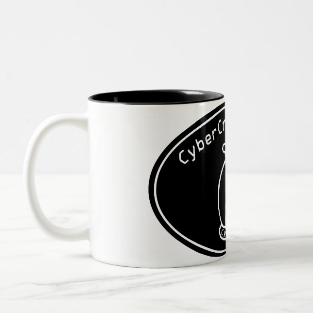 Em Dois Tons Caneca de café dos robôs de CyberCraft (Esquerda)