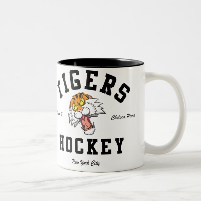 Em Dois Tons Caneca de café dos tigres (Direita)