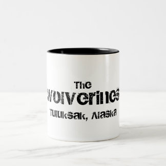 Em Dois Tons Caneca de café dos Wolverines