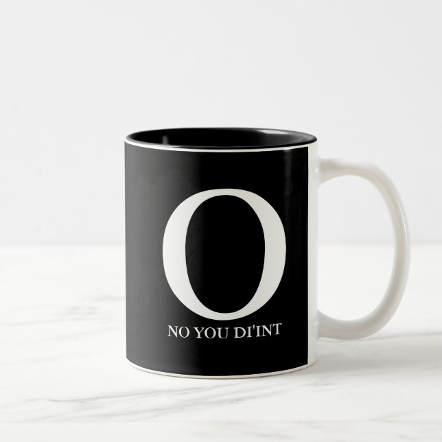 Em Dois Tons Caneca de café dupla da personalidade (Direita)