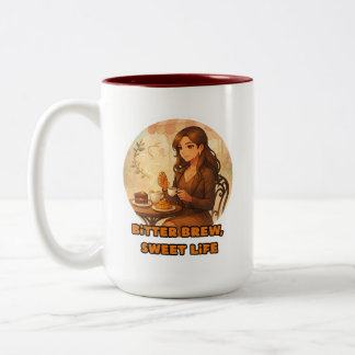 Em Dois Tons caneca de café elegante