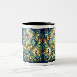Em Dois Tons Caneca de Café Enfeitiçante - Atmosfera de Amor
