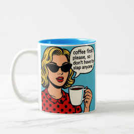 Em Dois Tons Caneca de café engraçada