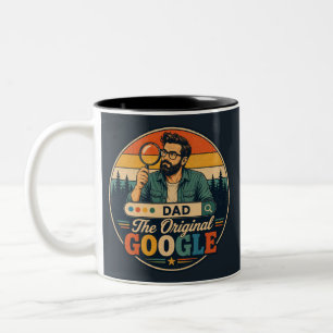 Em Dois Tons Caneca de café engraçada do Dia dos Pais para o Pa