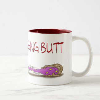 Em Dois Tons Caneca de café engraçada: Fêmea de arrasto do