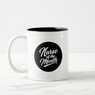 Em Dois Tons Caneca de Café Engraçada para Enfermeira do Mês