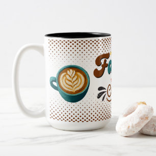 Em Dois Tons Caneca de Café Fauget Presente de Café fofo para