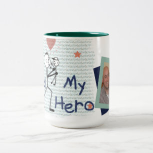 Em Dois Tons Caneca de café feita sob encomenda do pai do dia