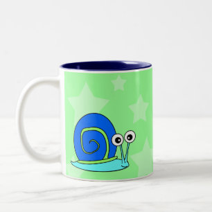 Em Dois Tons Caneca de café feliz do caracol