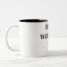 Em Dois Tons Caneca de Café Floral Bloom With Grace